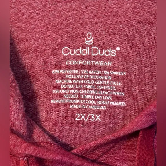 Cuddl Duds cozy hooded cape, size 2X/3X - Picture 3 of 5